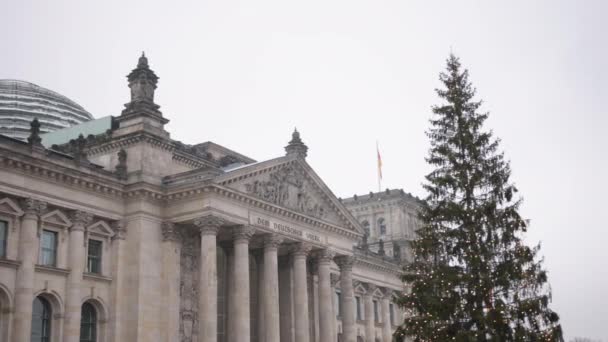 Alman Hükümeti Reichstag Inşaatı Bundestag Parlamentosu Alman Federal Parlamentoları Reichstag — Stok video