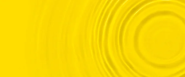 Abstract Yellow Water Sunlight Top View Flat Lay Banner — Stock Photo, Image