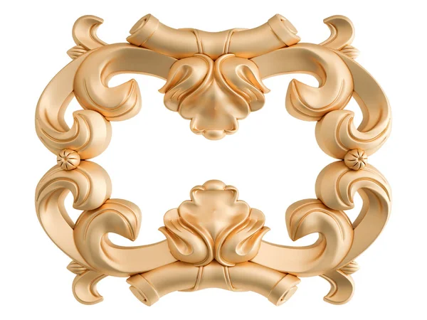 Golden Ornamentale Segmenter Sømløse Mønster Hvid Baggrund Luksus Udskæring Dekoration Royaltyfrie stock-fotos