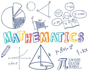 Matematik nesneleri resimlemesi ile matematik yazı tipini karala