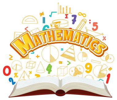 Matematik yazı tipi illüstrasyonuyla karalama matematik formülü