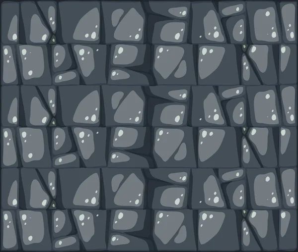 漫画風イラストの石のタイルのテクスチャ — ストックベクタ
