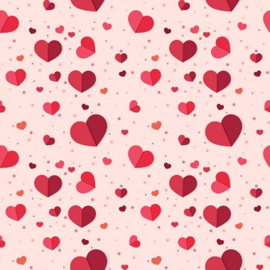 Kırmızı kalp pürüzsüz arkaplan çizimi