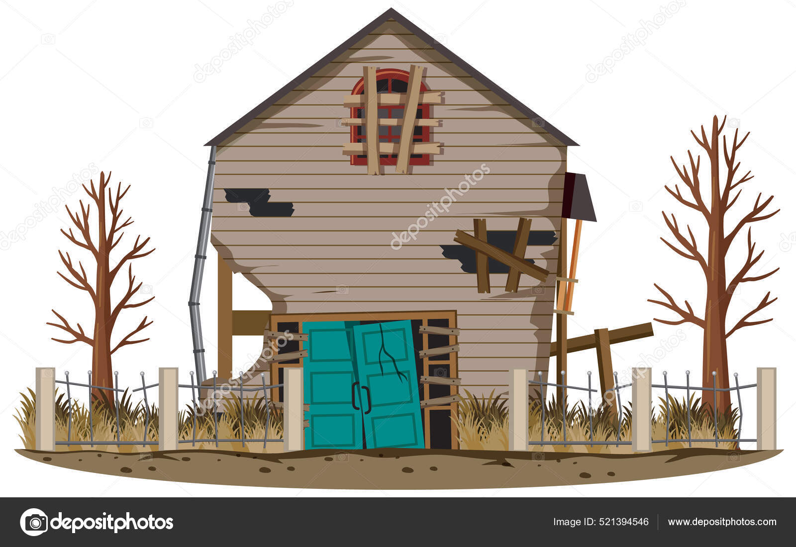 Dilapidated house Vector Art Stock Images | Depositphotos Dilapidated house Vector Art Stock Images | Depositphotos