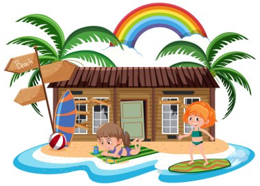 Eski sahil evi resimlerinin önündeki kız.