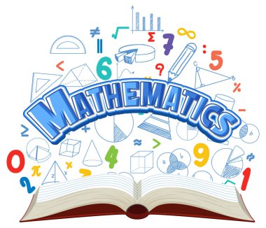 Matematik yazı tipi illüstrasyonuyla karalama matematik formülü