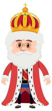 Kral Ortaçağ tarihi karakterleri çizimi