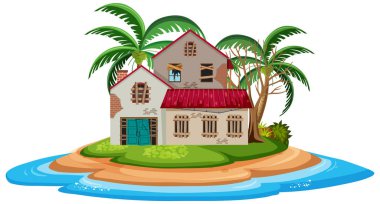 İzole edilmiş yazlık evi terk et