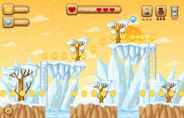 Oyun Şablonu Doğa Sahnesi illüstrasyonu