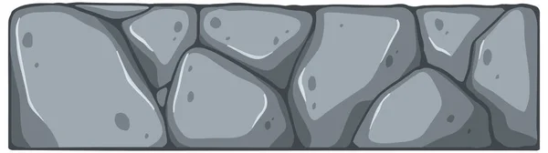 Ladrillo Piedra Aislado Ilustración Estilo Dibujos Animados — Vector de stock