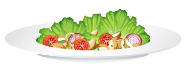 Taze sebze kasesi resimli sağlıklı bir yemek.