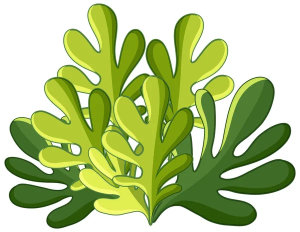 Groene Struik Cartoon Stijl Illustratie — Stockvector