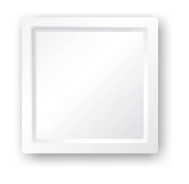 İzole edilmiş beyaz kare resimleme