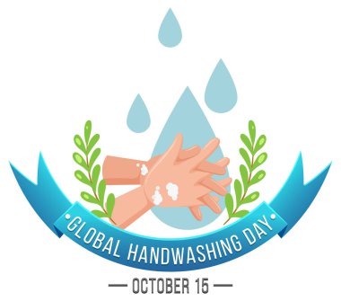 Küresel Yıkama Günü Afiş Tasarımı illüstrasyonu