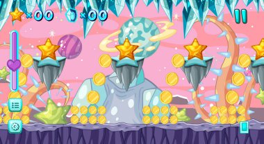 Bir Oyun Şablonu Galaksi Çizimi