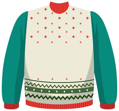 Çizgi film tarzında Noel süveteri.