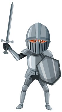 Zırhlı Ortaçağ Şövalyesi.