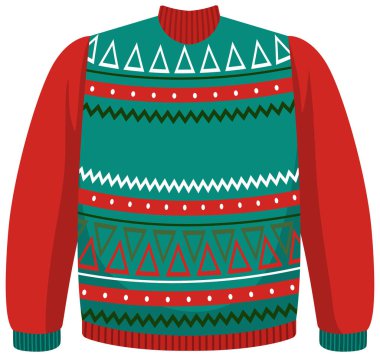 Çizgi film tarzında Noel süveteri.