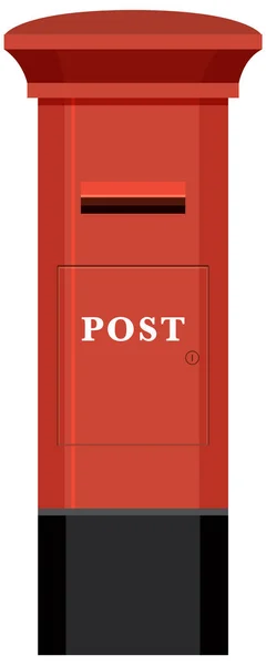 Isolated Postbox Cartoon Style Illustration — Archivo Imágenes Vectoriales