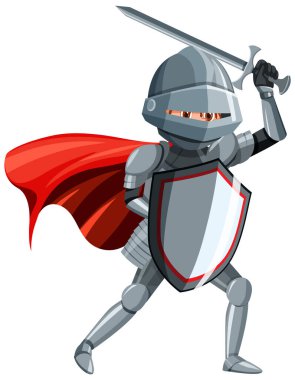 Zırhlı Ortaçağ Şövalyesi.