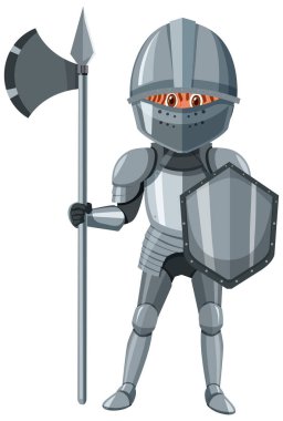 Zırhlı Ortaçağ Şövalyesi.