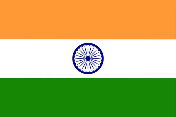 Bandeira Índia Design Ilustração Cores — Vetor de Stock