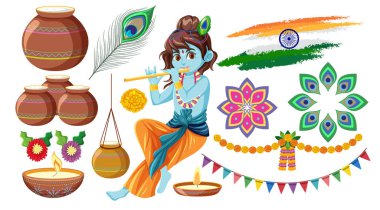 Hint tanrısı ve adak illüstrasyonları.