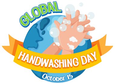 Küresel Yıkama Günü Afiş Tasarımı illüstrasyonu