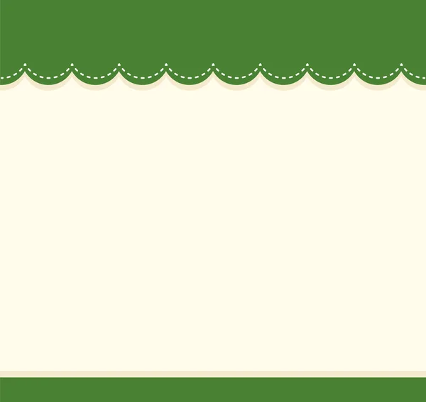 Mignon Bordure Couleur Verte Vierge Pour Illustration Feuille Calcul — Image vectorielle