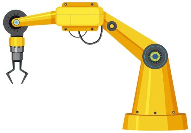Makine robot robot kolu çizimi