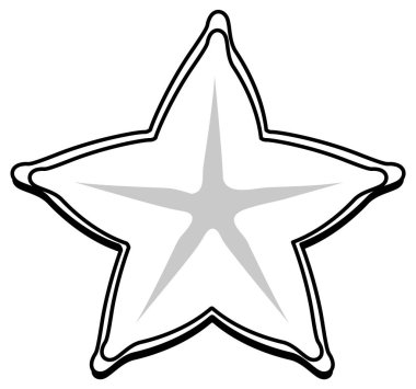 Siyah ve beyaz doodle karakter çizimi