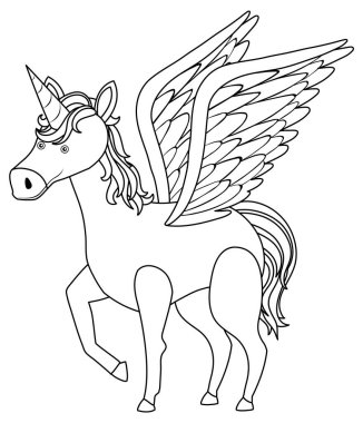 Siyah ve beyaz doodle karakter çizimi