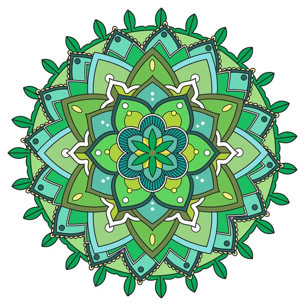 Mandala Vintage Com Linhas Finas Ilustração — Vetor de Stock