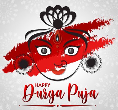 Mutlu Durga Puja Etkinlik Günü illüstrasyonları
