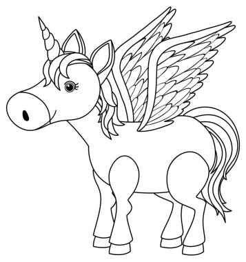 Siyah ve beyaz doodle karakter çizimi