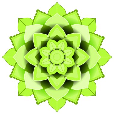 İnce çizgileri olan klasik mandala