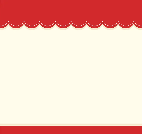 Mignon Bordure Couleur Rouge Vierge Pour Illustration Feuille Calcul — Image vectorielle