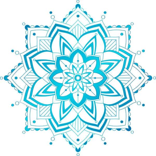 İnce çizgileri olan klasik mandala