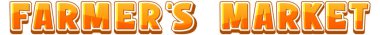 Çiftçi Pazarı tipografi tasarımı illüstrasyonu