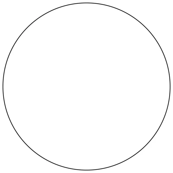 Черно Белый Рисунок Форме Круга — стоковый вектор