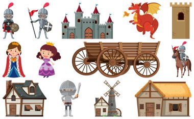 Ortaçağ karakterleri çizimler oluşturur