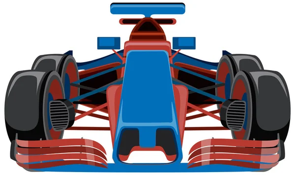 Mavi Formül Yarış Arabası Çizimi — Stok Vektör