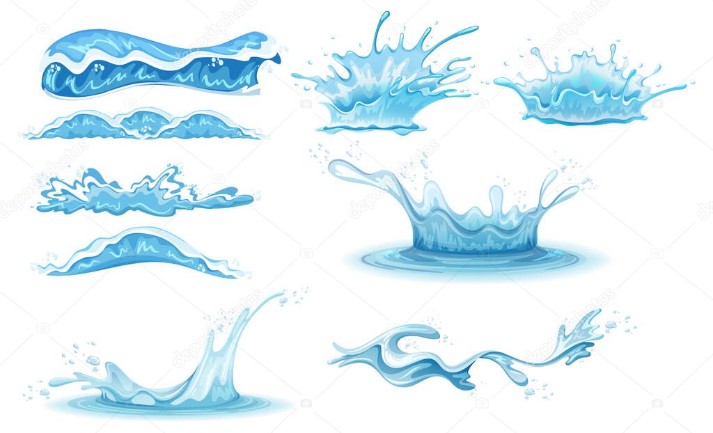 A water splash on white background illustration