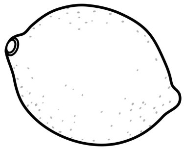 Renklendirme için limon karalama taslağı