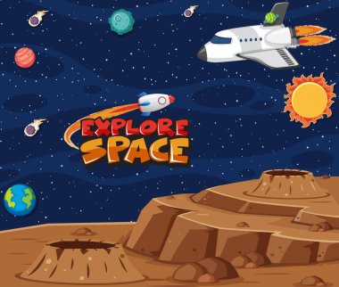 Alan arka plan illüstrasyon öğesinde yer