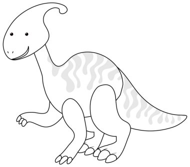 Siyah ve beyaz doodle karakter çizimi