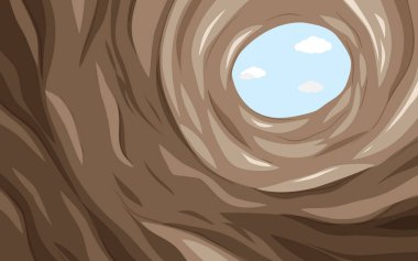 Yer altı mağara görüntüsü