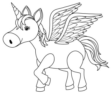 Siyah ve beyaz doodle karakter çizimi