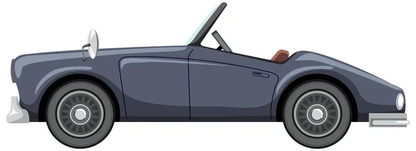 Voiture Grise Classique Illustration Style Dessin Animé — Image vectorielle