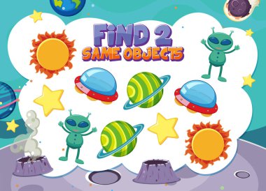 Uzay resimlemesinin nesne oyun şablonunu bul